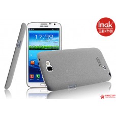 Чехол ImaK Для Samsung Galaxy Note 2 N7100 (Raindrop Серый) + Защитная Плёнка (серый)